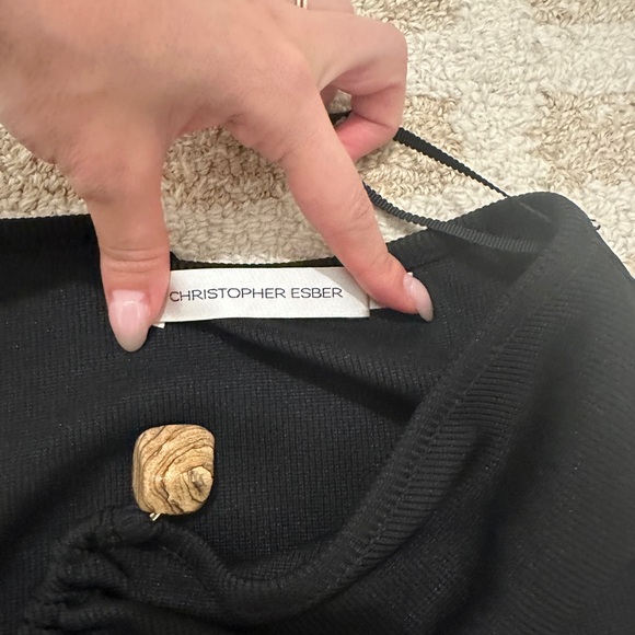 Christopher Esber Ruched Quartz Skirt - Picture 4 of 10